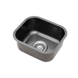 Cefito Kitchen Sink 30X36CM Stainless Steel Nano Basin Single Bowl Black SINK-R10-3530-BK