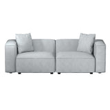 Artiss Modular Sofa Chaise Set 2-Seater Grey SBED-E-FA-02-2S-GY