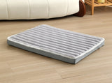 2-Piece Grey Sponge large pet bed - plush dog mat, detachable, washable, anti-slip base V888-ELOSUNG34304