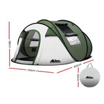 Weisshorn Instant Up Camping Tent 4-5 Person Pop up Tents Family Hiking Beach Dome TENT-C-POP5-GR