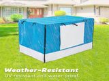 Wire Dog Cage Crate 30in with Tray Cushion Mat BLUE Cover Combo V274-PET-WCCVCU30-BU