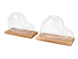 2PCS Propagation Vases Heart Shaped Glass Desktop Planter Plant Propagation Station for Small V1294-YM0901-3115260004711