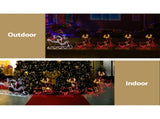1X Christmas Lights Reindeer Sleigh 806 LED Decorations Jingle Jollys XMAS-MOT-D-SAN-DEER-MC