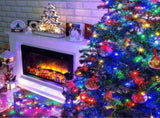 LED White Christmas Lights Outdoor, String Lights Plug in Extendable, 8 Modes Christmas Tree V1107-1246-1246-MLT-50M500