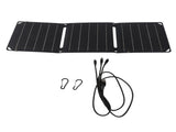 30W Solar Panel Dual USB Output IP68 Water Resistant Portable Foldable Solar Charger with 1 to 3 V1294-YM0901-3111240106111