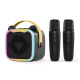 Mini Cat Ear Karaoke Machine Wireless Microphones USB Rechargeable RGB Party - Barbie pink - Size 01 V1106-791-05515-BAR-01