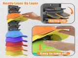2 Piece Wall Mounted Cap Organizer Holds 20 Caps Matte Black V1237-ZY-818-267