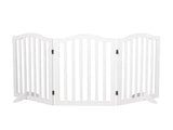 PaWz Wooden Pet Gate Dog Fence Safety White PT1144-3-WH