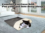 Puppy Kitten Cuddle Bag Sleeping Bed Sleeping Bag for Home Travel Pet Gift Cushion Beds Warm and V1369-AZ3-W-01737
