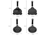 5-PCS Mini Non-Stick Egg Frying Pan Cartoon Shaped Omelette Cooker Mould for Breakfast Pancakes and V888-ELOSUNG40887