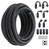 8AN Fuel Line Kit, 6.1 m Fuel Hose Kit, 1.0 cm Nylon Stainless Steel Braided Fuel Line V952-QCYYRYRG12G2QDX9GV0