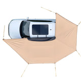 270 Degree Awning with Bulit-in LED Lights, 12.4 Driver Vehicle Awning, Waterproof UV50 Car V952-QCCP20359FTH42QCL001V9