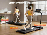 Everfit 3 in 1 Walking Pad Treadmill 12% Incline Foldable Under Desk Treadmills for Home Gym With TMILL-380H-2INC-L-BK