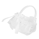 Flower Lace Basket White Romantic Basket Candies Container Wedding Ceremony Decoration5707 V1294-YM0721-3115200142813