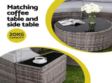 Gardeon 8 Seater Outdoor Sofa Set 11PCS Table Chair Set Garden Rattan Furniture ODF-SOFA-11PC-RTA-GE
