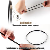 Titanium Magma Heat Insulation Tape, 10 Black Stainless Steel Cable Ties for Motorcycle Exhaust V1237-ZY-715-112