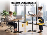 Artiss Floor Podium Stand 78-127CM Height Adjustable Portable Laptop Desk LPS-HY03-118-WD
