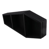 Gothic Coffin Hanging Shelf - Wood Wall Decor 1-Pack for Coffin-Themed Rooms V1369-AZ3-W-12684