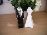 50 Pack of 25 Bride and 25 Groom Wedding Bridal Bomboniere Favor Candy Choc Almond Box - Kate Aspen V382-50BRIDEGROOMBXKA