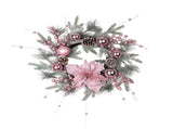 Artificial Xmas Decor Flower and Pine Needles Artificial Xmas Hanging Decor for Home Wreath V1294-YM0901-240926HL05-2