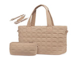 Lightweight Quilted Tote Bag for Women - Fits 15.6 Laptop Water-Resistant with Clutch & Luggage V888-ELOSUNG35504