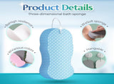 Magic Exfoliating Bath Sponge, Magic Exfoliating Body Scrubber Skin Friendly & Reusable for Adults V1258-DP02-F-767