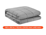 Weighted Blanket, 11 kg, 1524 x 2032 mm Queen Size, Cooling Breathable Heavy Blanket with Glass V952-JZMTDLBT25LBKZUM5001V0