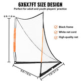 Lacrosse Goal, 1.8mx1.8m Lacrosse Net, Portable Lacrosse Goal with Carry Bag, Fiberglass Rod V952-ZQGQQMBXK66YHXM3MV0
