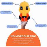 Duck Cat Treat Dispenser, Anti-Slip Interactive Slow Feeder Puzzle Toy for Dogs & Cats with 3 V1366-AZ2-W-10736