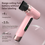 Wireless Ionic Hair Dryer Portable, Rechargeable, Hot & Cold Air, Fast Drying Perfect for Home, V1385-WXCFJ-ZM-001