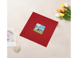 Photo Album 40 Pages Linen Cover Hardcover Reusable Sticky Stamp Collection Book Family Photos V1263-JX-2611