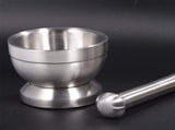 Mortar and Pestle - Stainless Steel Mortar and Pestle, Food Safe Pestle and Mortar Stainless Steel, V1188-NK-BOL-543