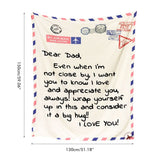 Mother's Day Father's Day Letter Printed Throw Blanket Gifts Soft Flannel Blanket for Bed Couch V1294-YM0523-10343288