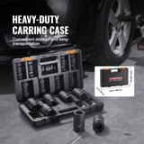 Impact Sockets Set 8pcs 6-Point 1" Drive Bit Ratchet Tool Kit Case V952-CJTTZJ1CRMO8V7TC1V0