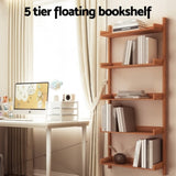 Artiss Bookshelf Floating Shelf CAPIZ Oak FUR-T-DSHELF-02-WD