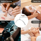 White Half Moon Floor Fill Lamp for Salon Tattoo Eyelash Makeup Beauty LED Lash Light V201-QHGMMOREONE050