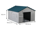 PaWz Dog Kennel Outdoor Indoor Pet Plastic XL Blue PT1081-XL-BL