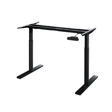 Artiss Standing Desk Frame Only Dual Motor Motorised Adjustable 125KG Load Black HASD-B-M10-BK