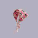 5 Pieces Crochet Hair Bandana Floral Hair Scarf Boho Head Vintage Headbands Triangle Hair Tie V1192-AZ-W-13241