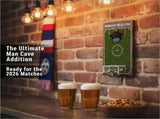 Wall-Mounted Soccer Field Bottle Opener with Goal Net Catcher Football-Themed Bar Accessory for V1341-ZY-QST3YNSL-S