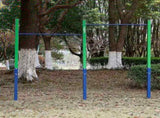 Double Outdoor Pull-Up Bar Height Adjustable Gymnastics & Fitness Bar V63-953151