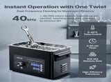3L Ultrasonic Cleaner, Professional Ultrasonic Cleaner Machine with Knob Control, Stainless Steel V952-SPLXNAJKZCSB004JK001V3