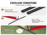Barricade Backstop Net, 12x9 ft Ball Sports Barrier Netting, Portable Practice Equipment with Carry V952-DQW129YC0000YT8NIV0