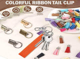 107 Pcs Key Fob Hardware Set Colorful Keychain Tassel and Key Fob Pliers for Keychain Making V1192-AZ-W-21720