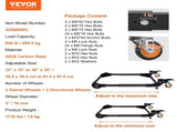 Mobile Base, 295.5 kg Capacity, Adjustable from 304 x 304 mm to 914 x 914 mm, Heavy Duty Universal V952-JJYDDZ650LBSLTP7RV0