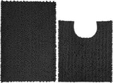 Original Luxury Shaggy Bath Mat Large Size U-Shaped, Soft and Cozy, Super Absorbent Water, V1189-LC-AMZ-00309