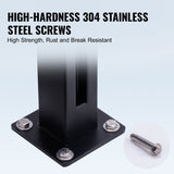 Glass Clamp, 41.34" Height Glass Railing Bracket for 0.39 "-0.47 " Thickness Tempered Glass, 304 V952-BLLGZHS105CM0PM4VV0