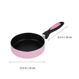 1Pc Pink Pancake Pan with Honeycomb Stainless Steel Bottom for Induction Cooker V1370-AZ4-17278