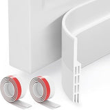 6Pack Door Draft Stopper, Door Sweep, Weather Stripping Seal Self-adhesive silicone under door draft V1107-125-68672-GRY-6PACK
