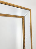 Gold Beaded Framed Mirror - Free Standing 50cm x 170cm V292-MIRR-BDD013